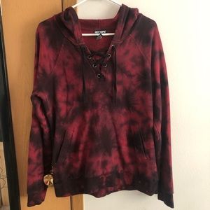 Brand New Burgundy Tie Up Hoodie!